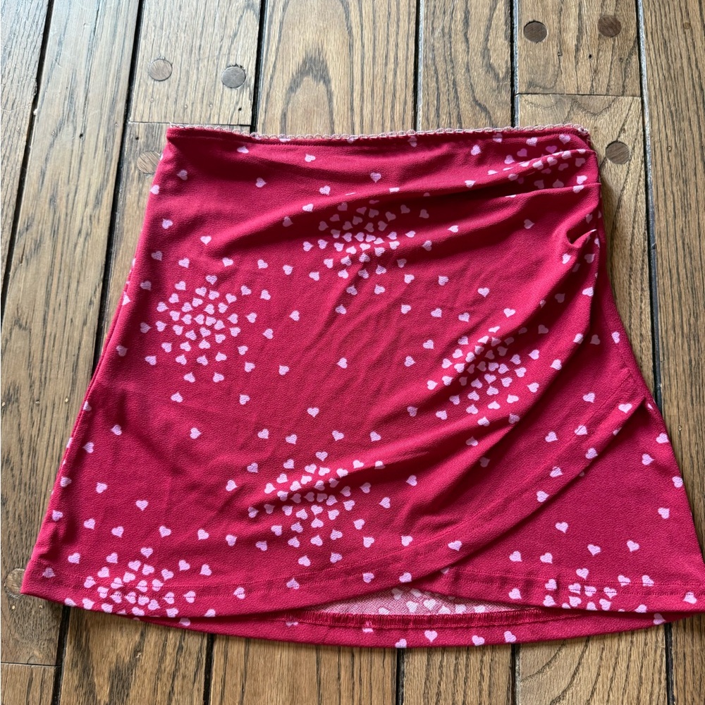 NWOT Urban Outfitters Heart Mini Skirt